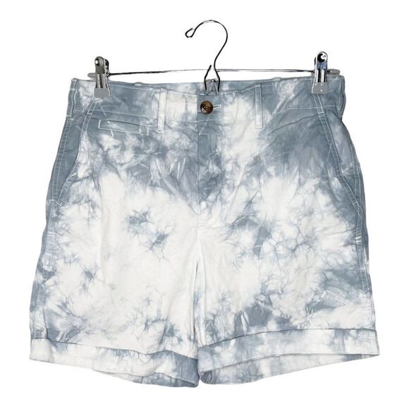 GAP High Rise Tie Dye Cuffed Shorts - Picture 1 of 6